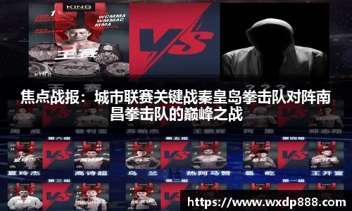 焦点战报：城市联赛关键战秦皇岛拳击队对阵南昌拳击队的巅峰之战